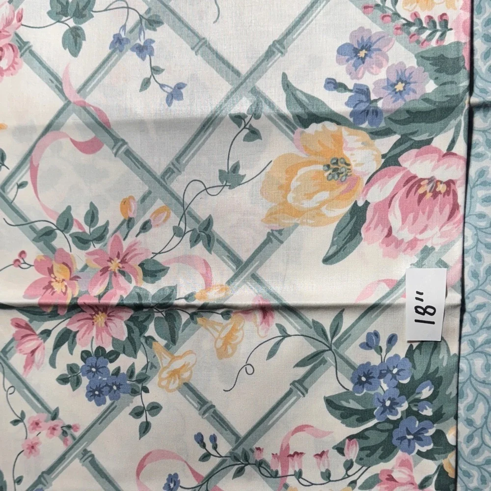 3 yards total Waverly vintage cottage decor, Floral Fabric Set